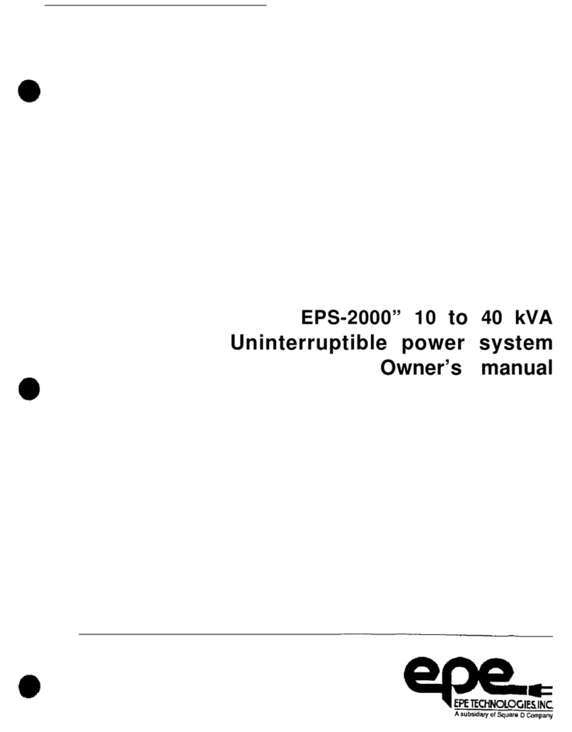 EPE EPS-2000 Series owner's manual