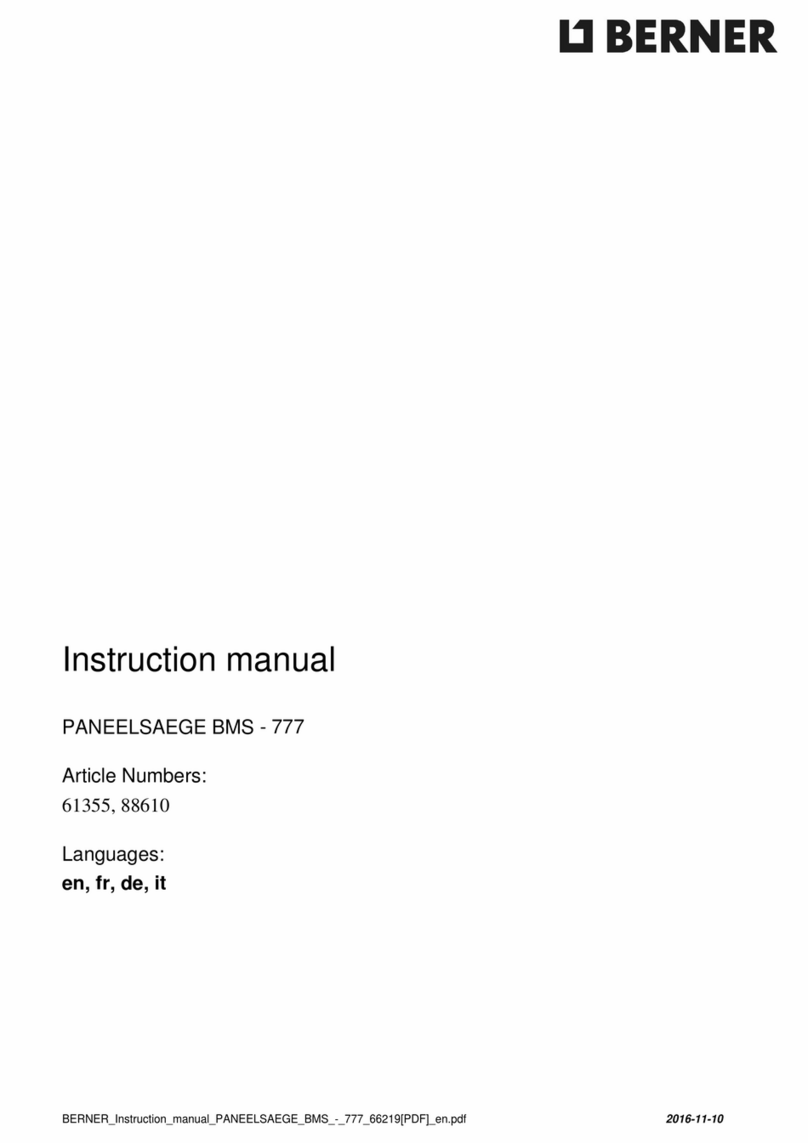Berner BMS-777 User manual Berner BMS-777 User manual