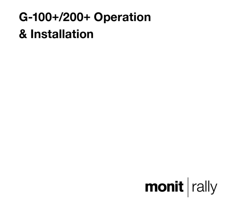 Monit Rally G-100+ Operation & installation