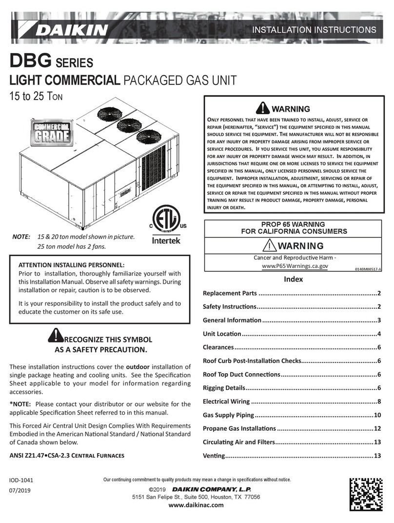 Daikin DBG Series Configuration guide