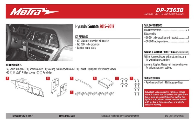 Metra Electronics DP-7363B User manual