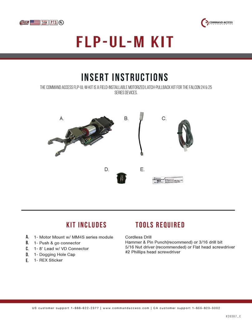 Command access FLP-UL-M-KIT Insert Instructions