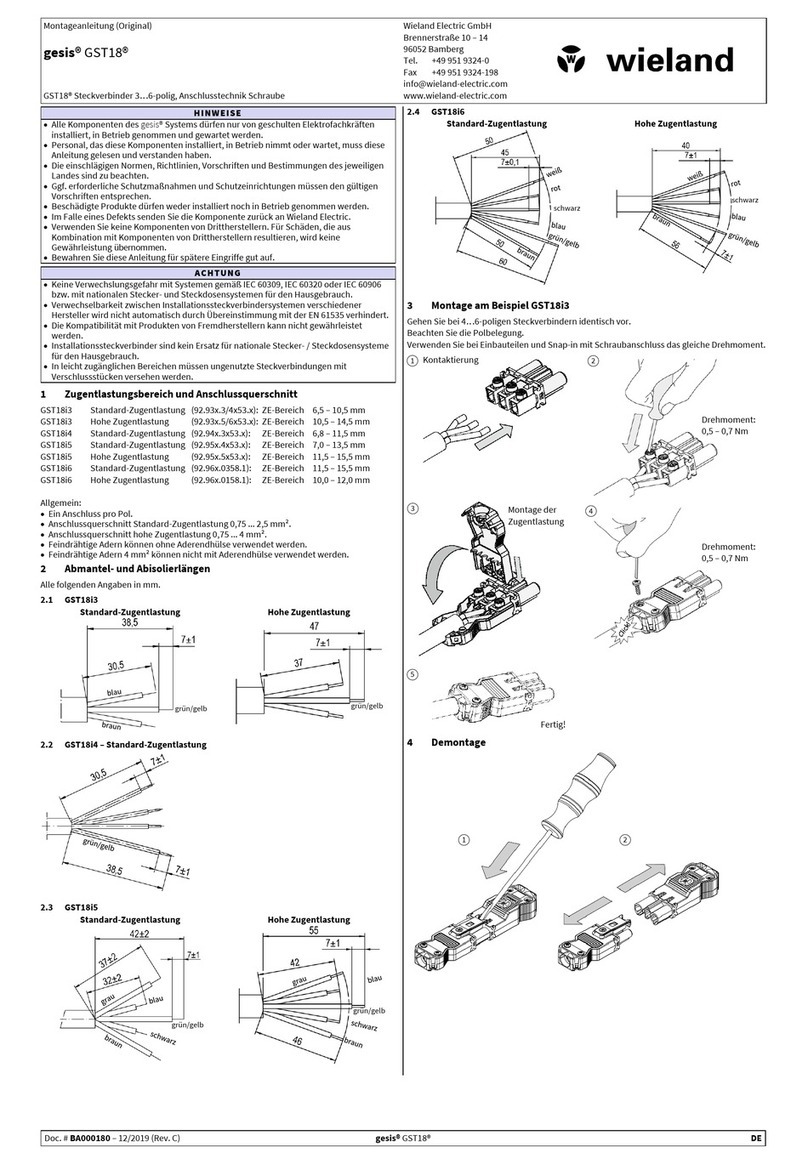 Wieland gesis GST18 Series User manual