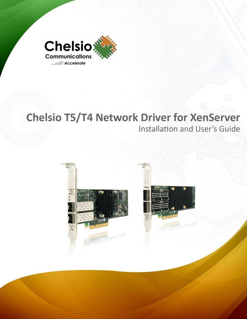 Chelsio Communications T5 Series Installation and user guide