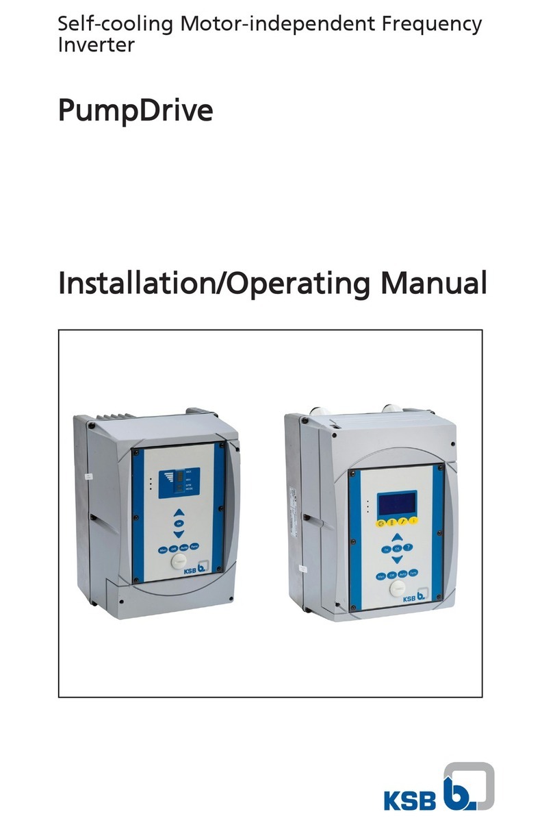 KSB PumpDrive Installation & operating manual