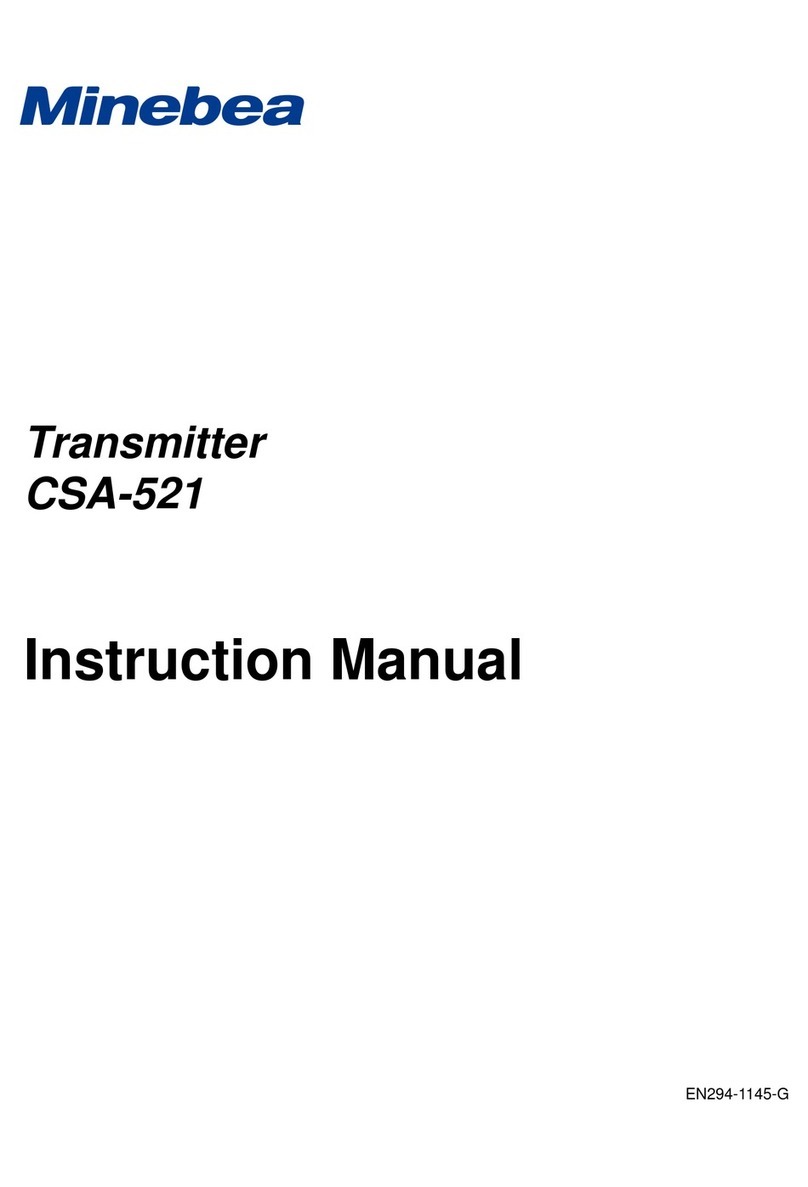 Minebea CSA-521 instruction manual