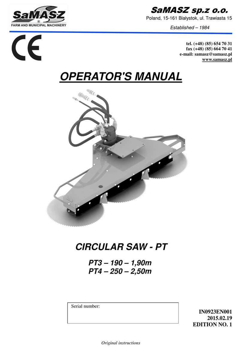 SaMASZ PT Series Operator's manual