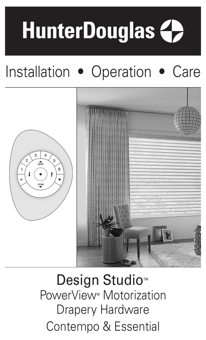 HunterDouglas Design Studio PowerView Contempo Parts list manual