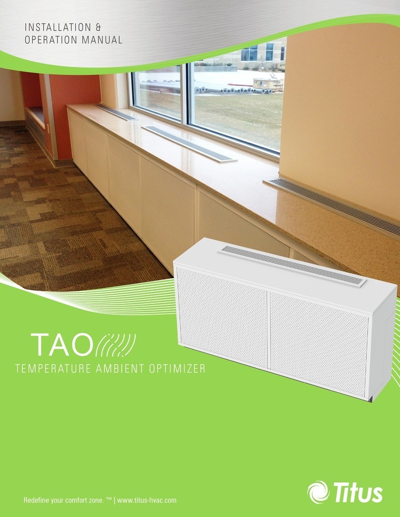 Titus TAO Installation & operation manual