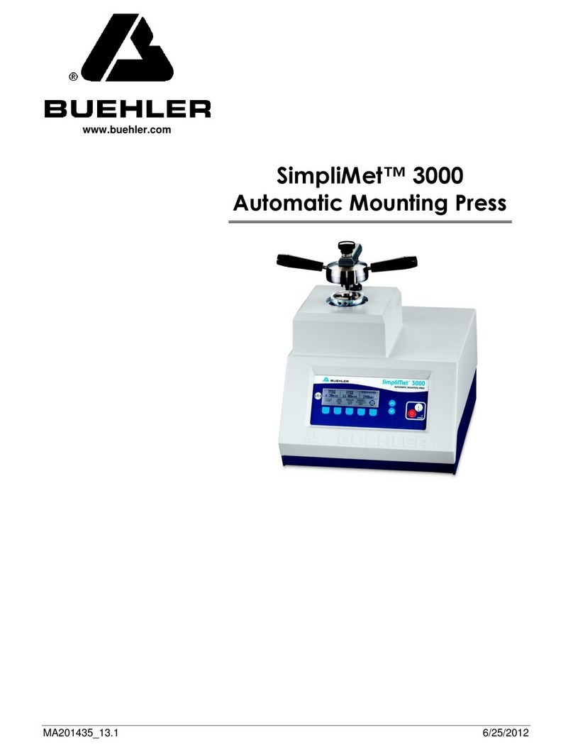 Buehler SimpliMet 3000 User manual