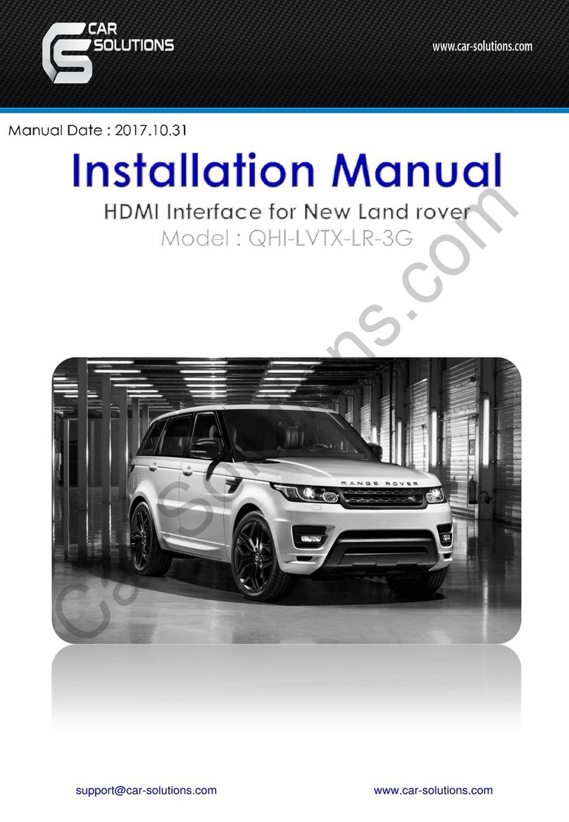 Car Solutions QHI-LVTX-LR-3G User manual Car Solutions QHI-LVTX-LR-3G User manual