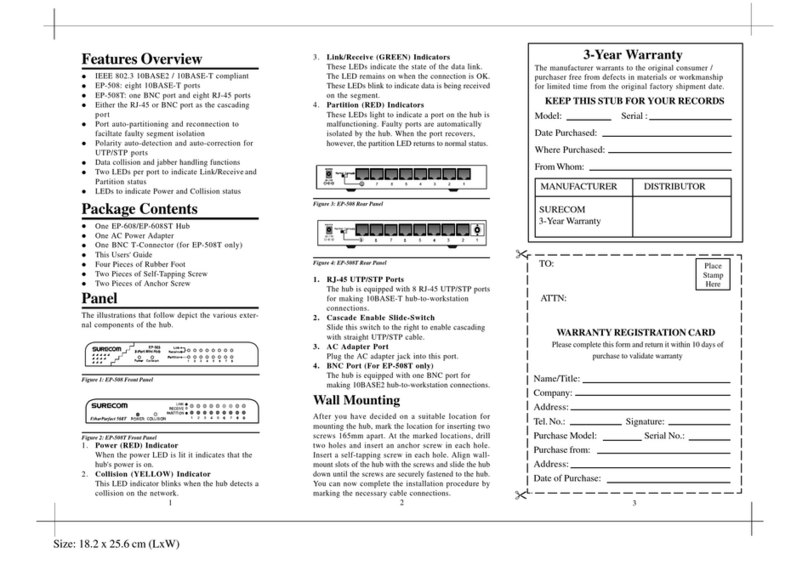 Surecom EP-508 user guide