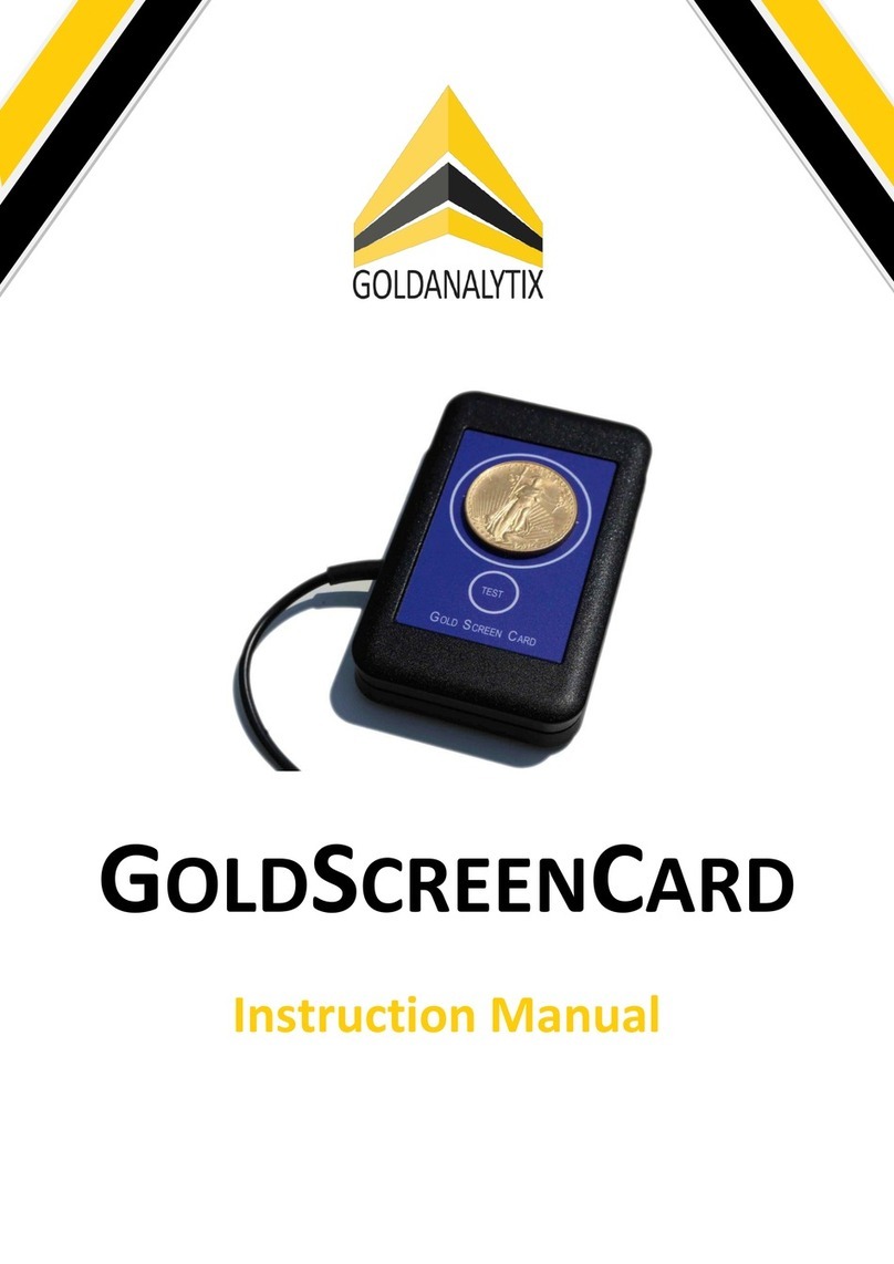 Goldanalytix GoldScreenCard User manual