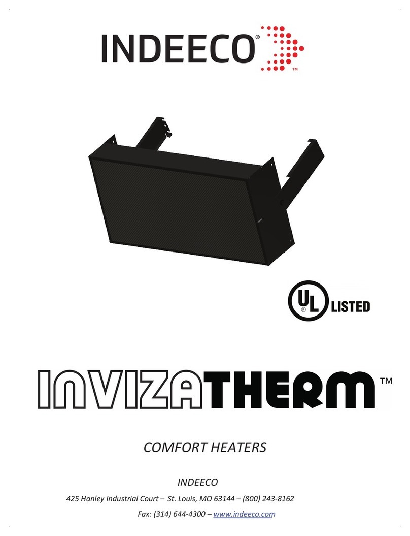 Indeeco INVIZATHERM STS-U12-0871B User manual