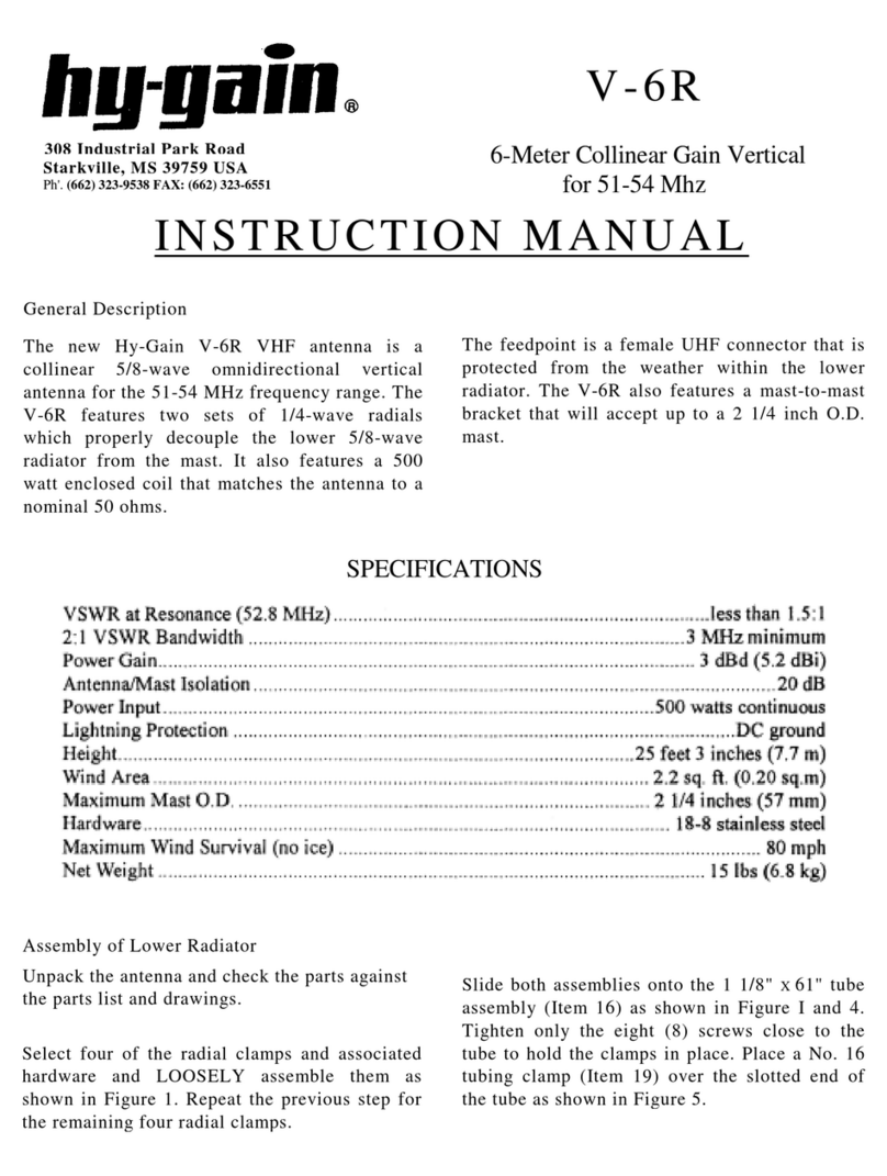 Hy-Gain V-6R instruction manual
