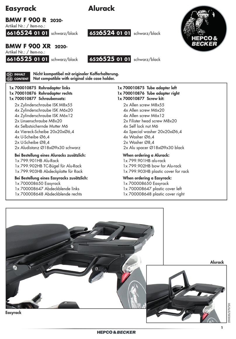 hepco & becker Easyrack 6616524 01 01 User manual hepco & becker Easyrack 6616524 01 01 User manual
