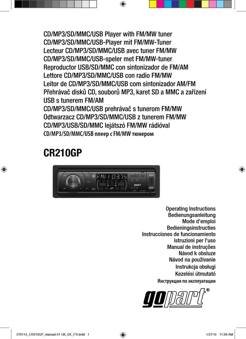 gopart CR210GP operating instructions