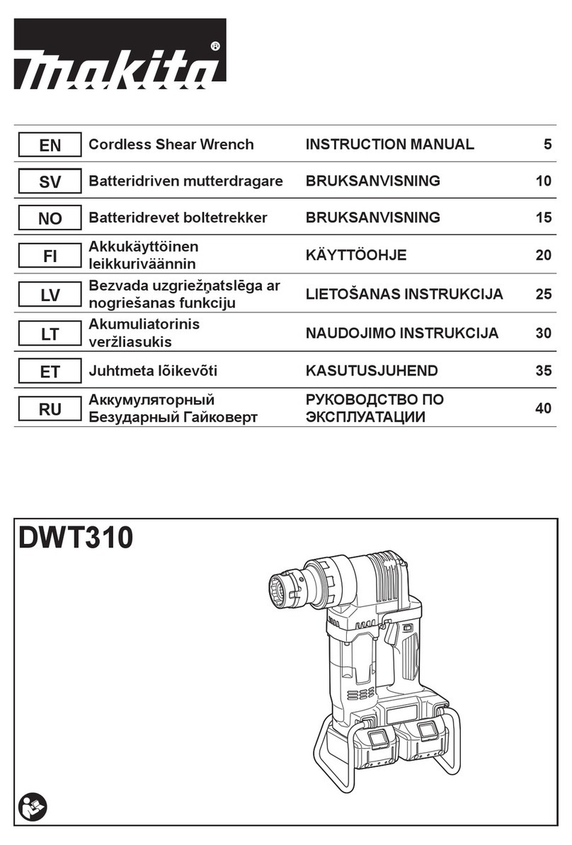 Makita DWT310 User manual Makita DWT310 User manual