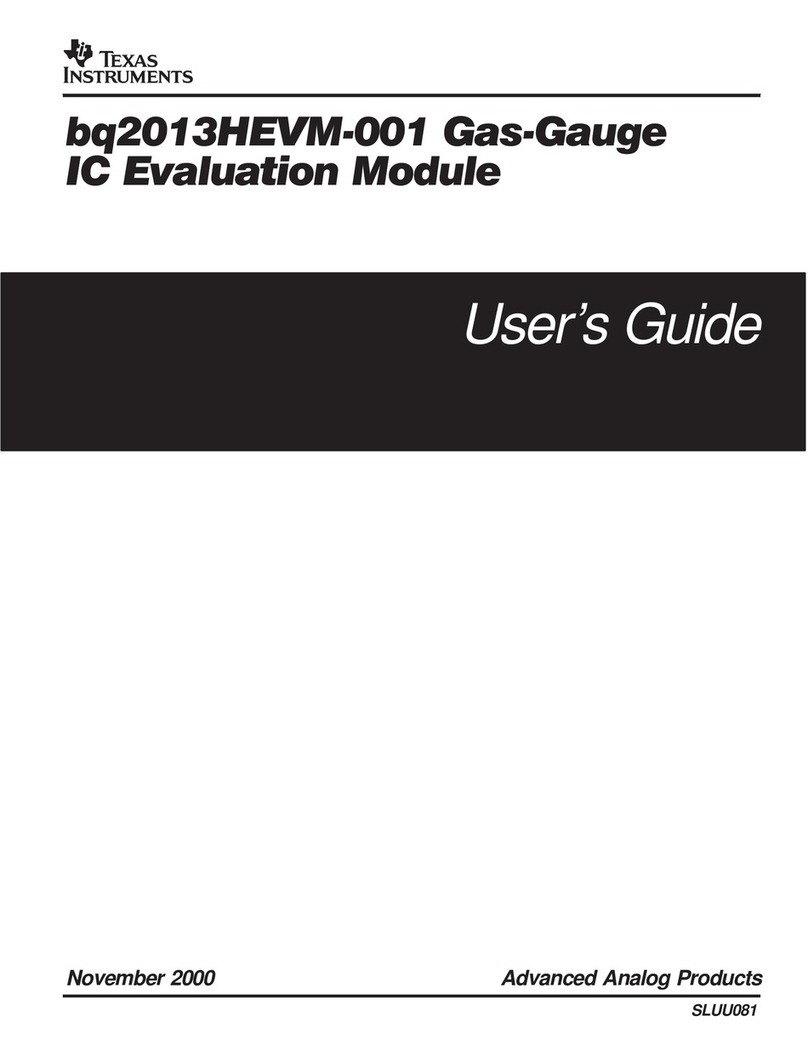 Texas Instruments bq2013HEVM-001 User manual