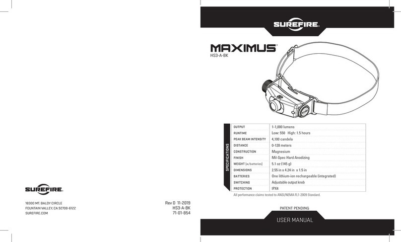 Surefire Maximus HS3-A-BK user manual