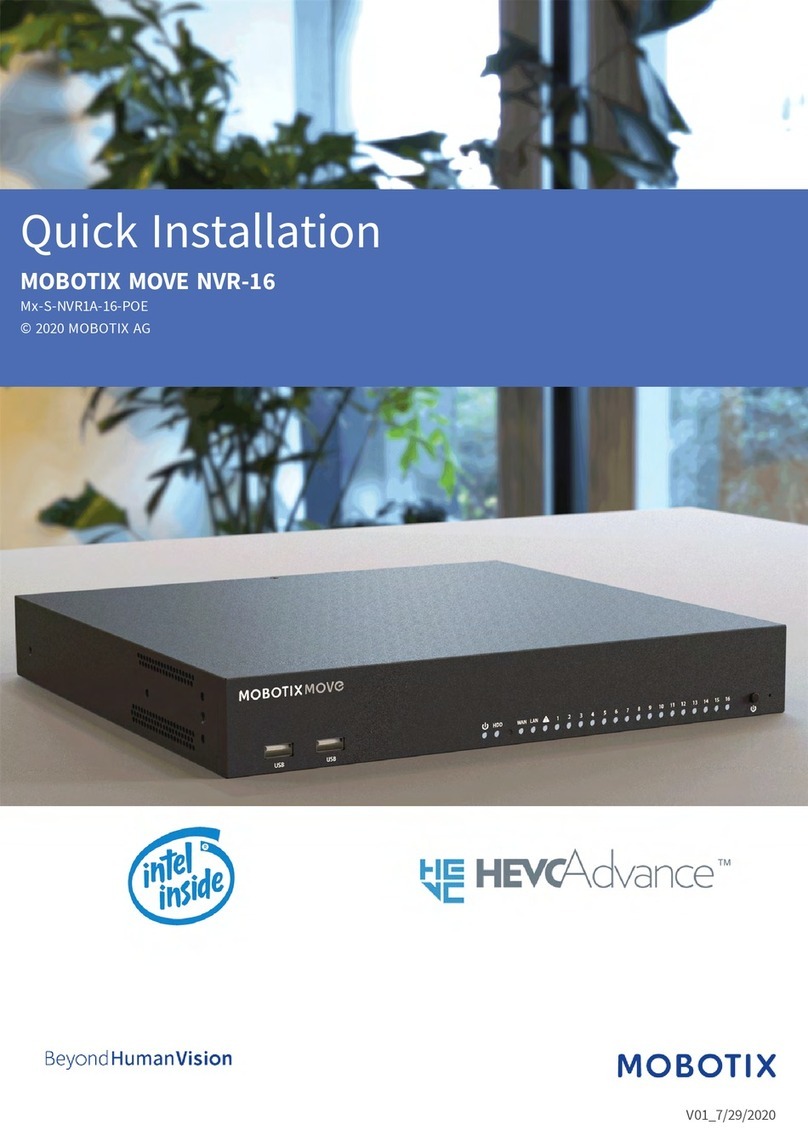 Mobotix MOVE NVR-16 Quick installation