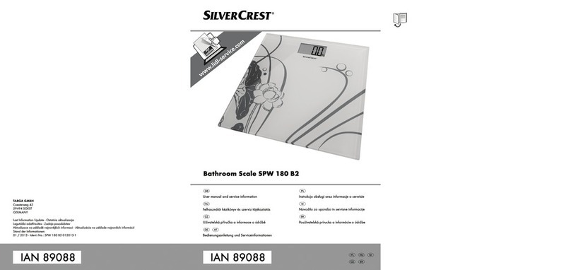 Silvercrest SPW 180 B2 User manual and service information