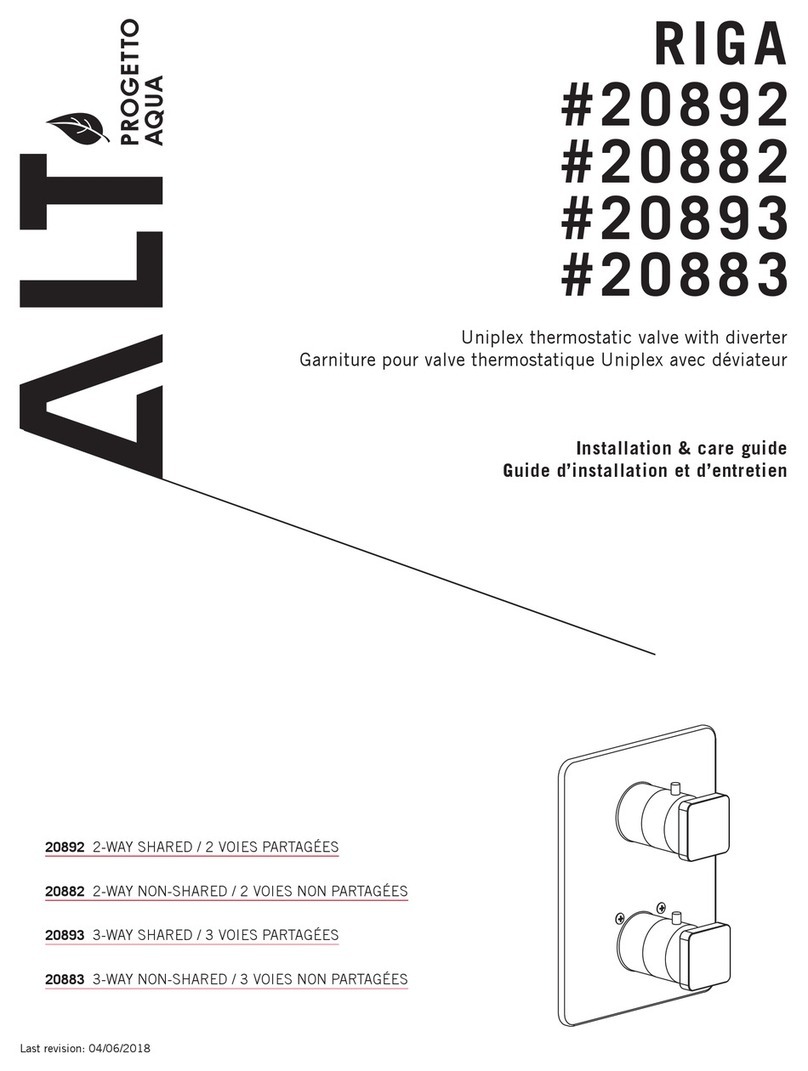 ALT RIGA 20892 Installation & Care Guide