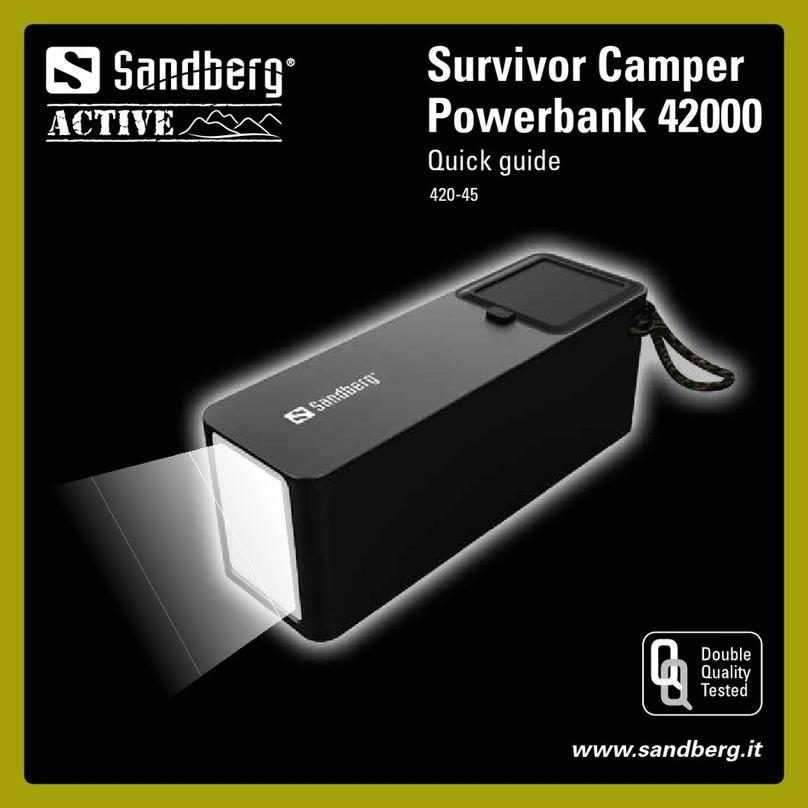 Sandberg Active Survivor Camper Powerbank 42000 quick guide