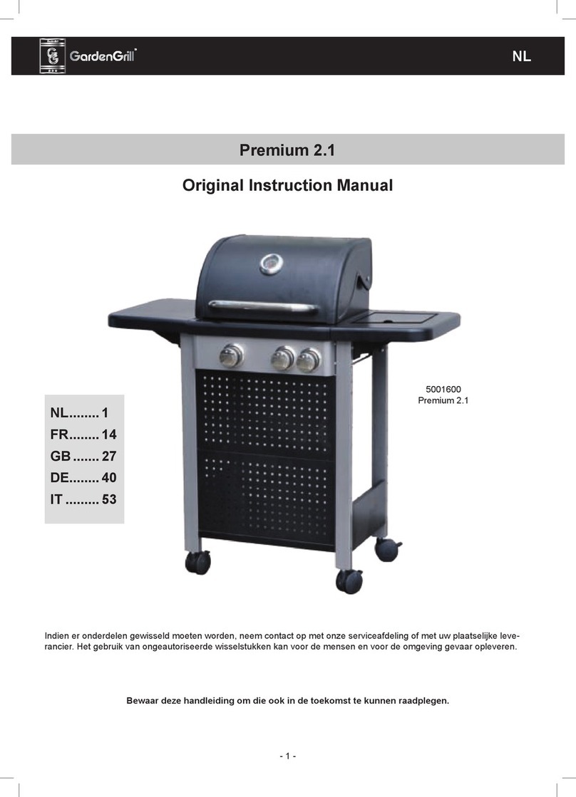 GardenGrill Premium 2.1 Original instruction manual GardenGrill Premium 2.1 Original instruction manual