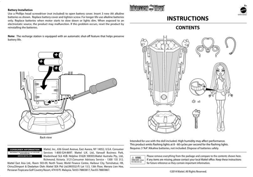 Mattel MONSTER HIGH BJR46 User manual