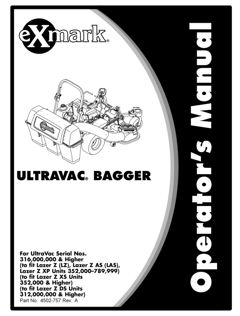 Exmark ULTRAVAC BAGGER User manual