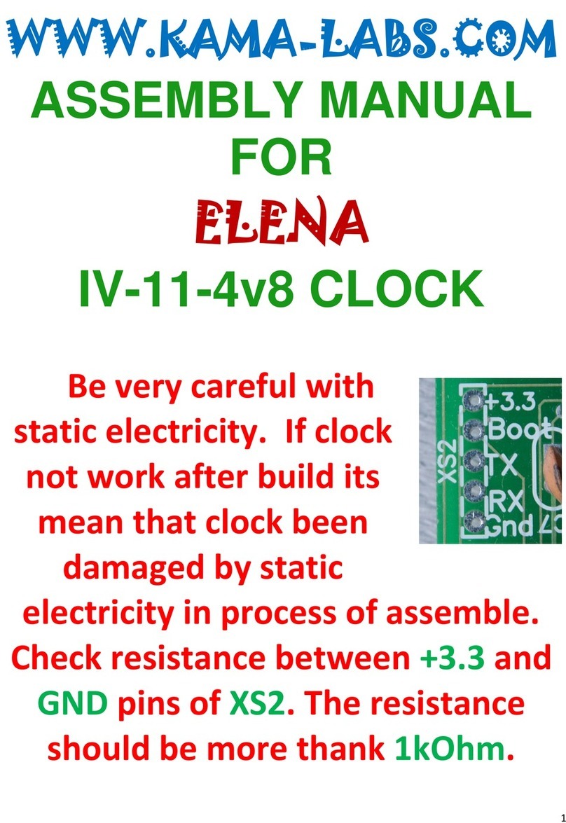 KAMA-LABS ELENA IV-11-4v8 Assembly manual