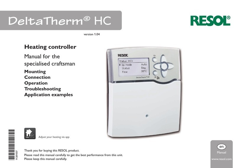 Resol DeltaTherm HC MAX Manual for the specialised craftsman