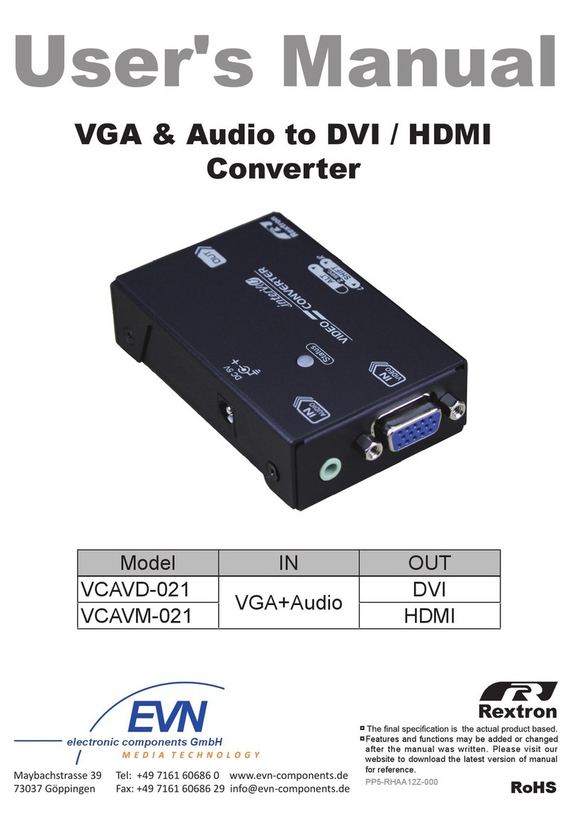Rextron VCAVD-021 user manual