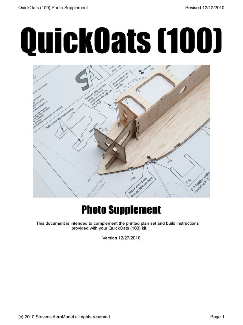 Stevens Aero Model QuickOats 100 Owner's manual