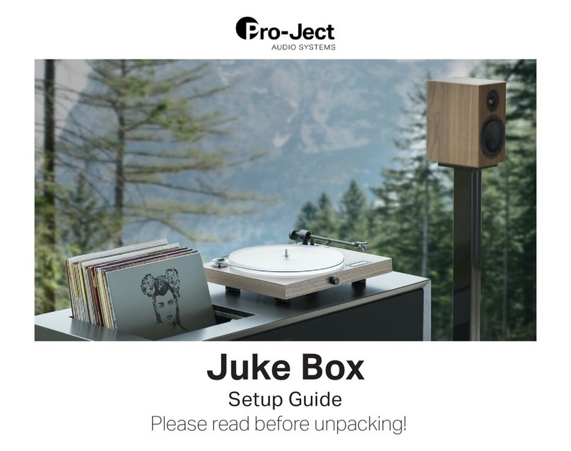 Pro-Ject Audio Systems Juke Box Series User manual Pro-Ject Audio Systems Juke Box Series User manual