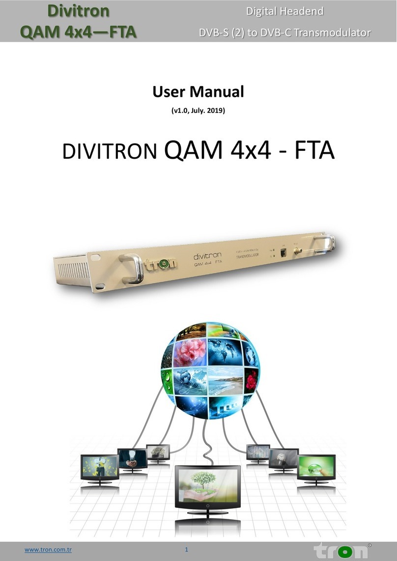 tron DIVITRON QAM 4x4 FTA User manual