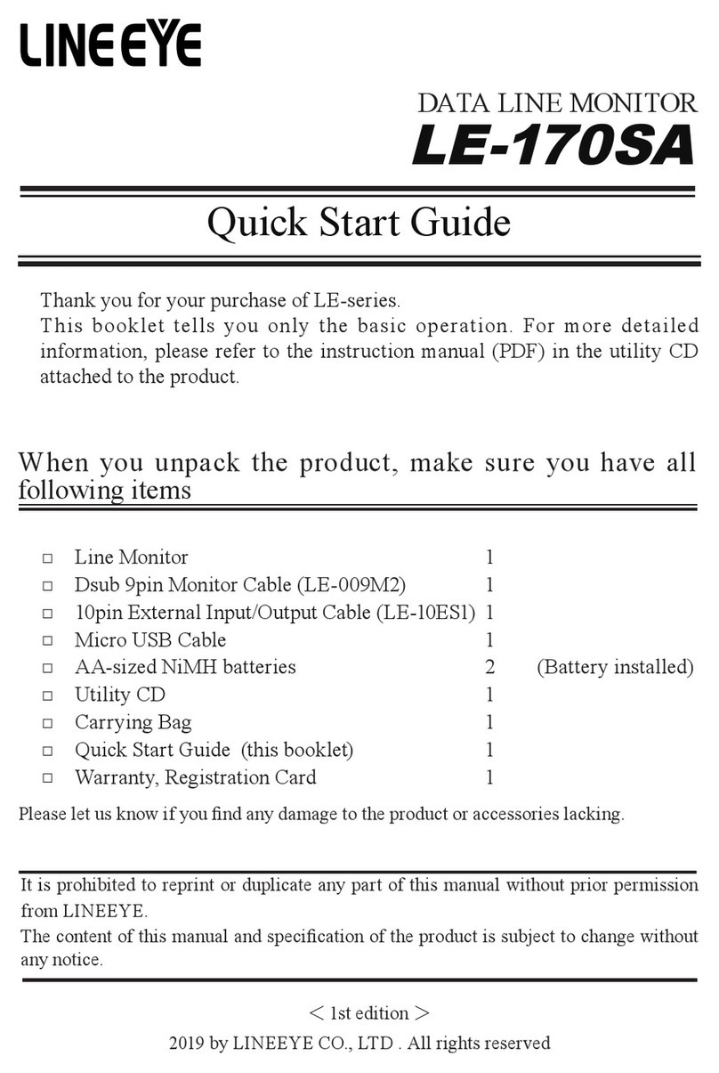 LineEye LE Series User manual