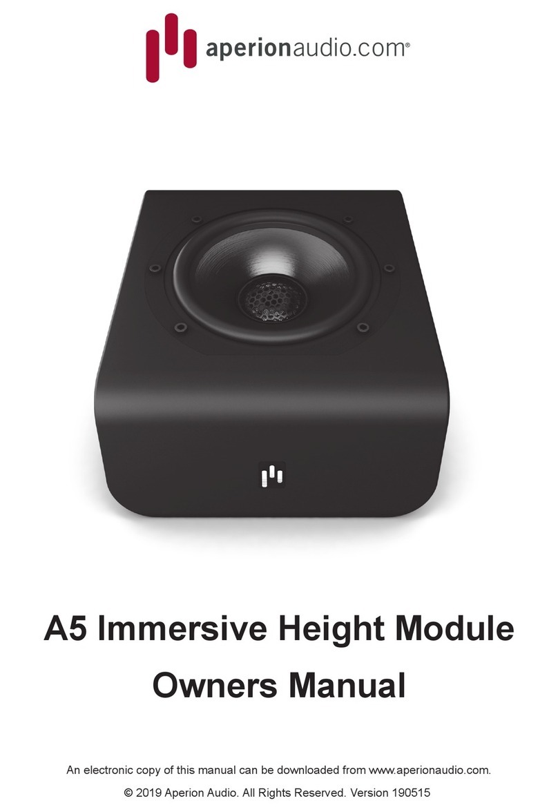 AperionAudio A5 owner's manual