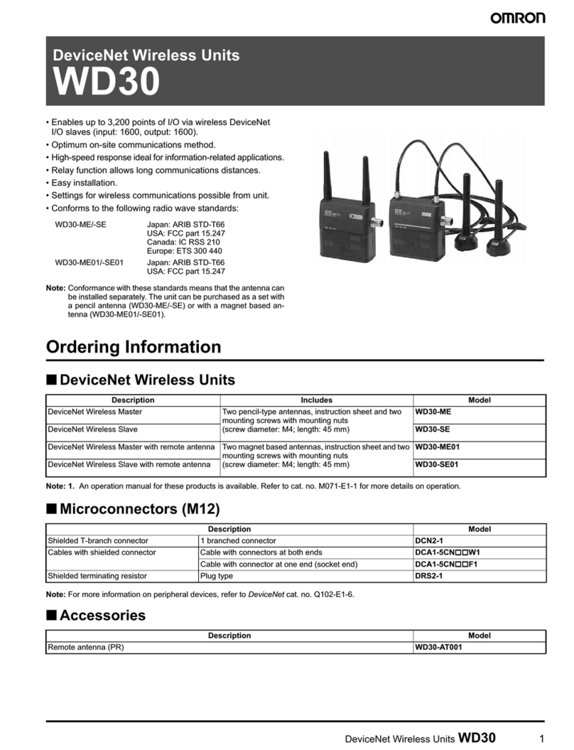 Omron WD30-ME manual