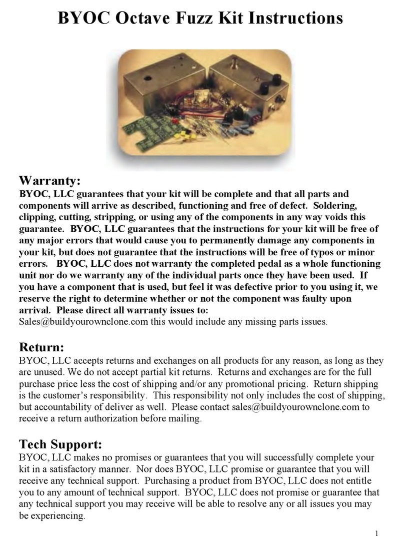 BYOC Octave Fuzz Kit instructions