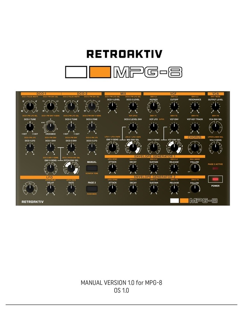Retroaktiv MPG-8 User manual