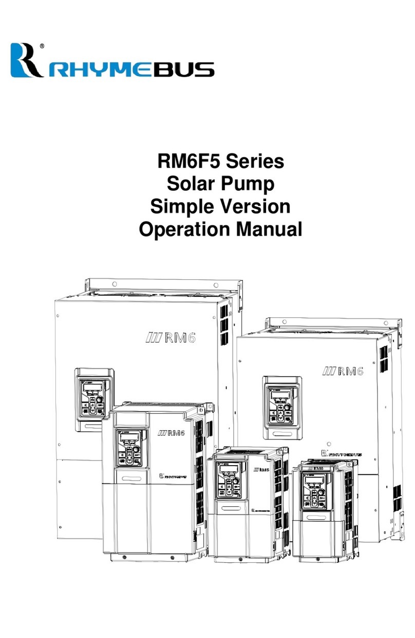 Rhymebus RM6F5 series Operation manual