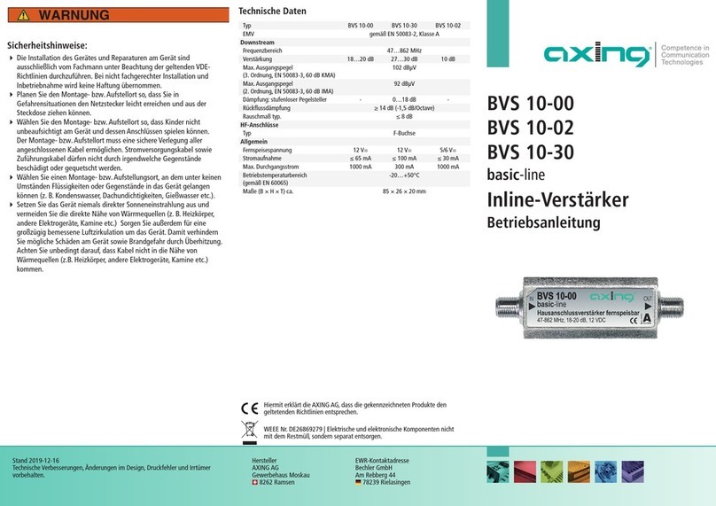 axing basic-line BVS 10-00 User manual axing basic-line BVS 10-00 User manual