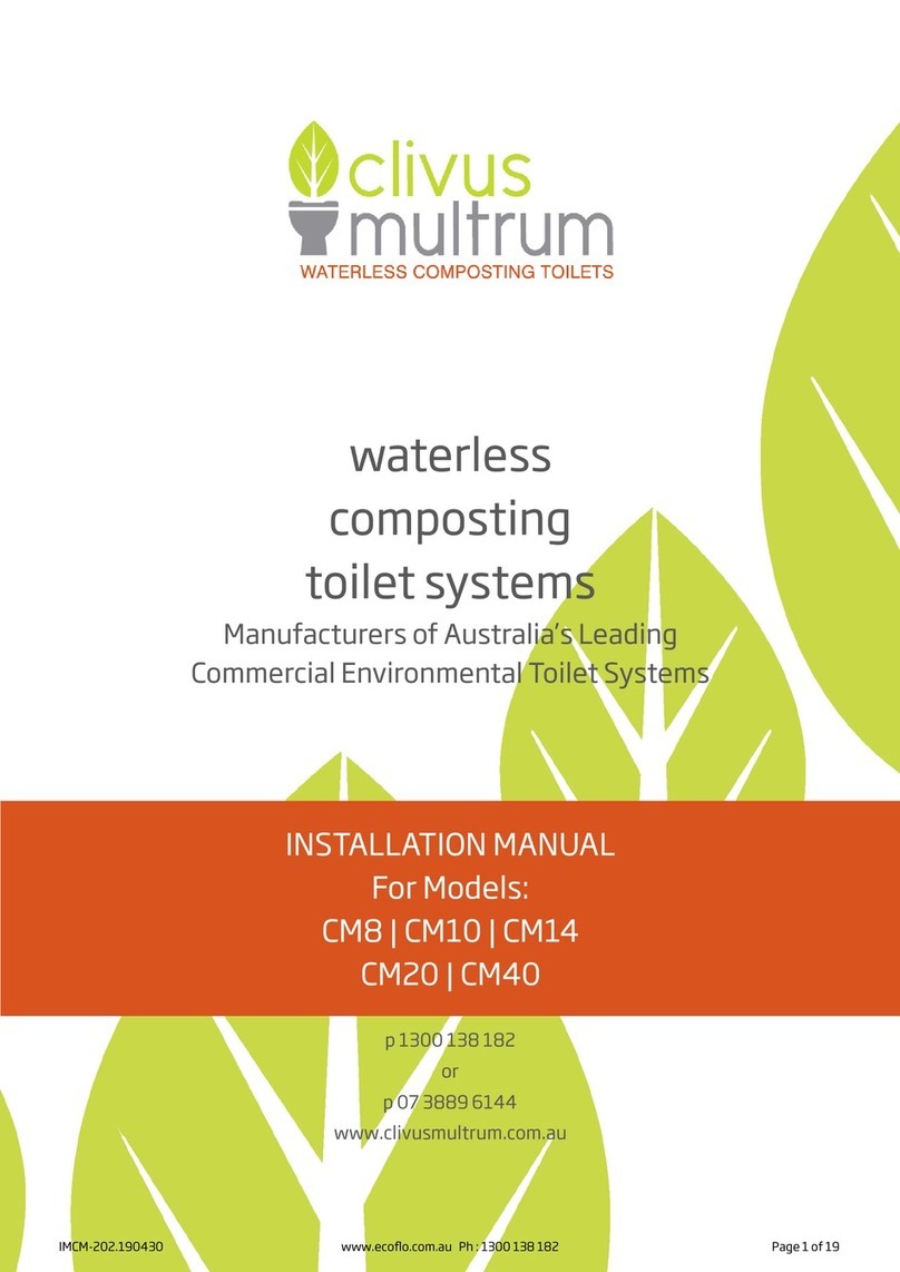clivus multrum CM8 User manual clivus multrum CM8 User manual