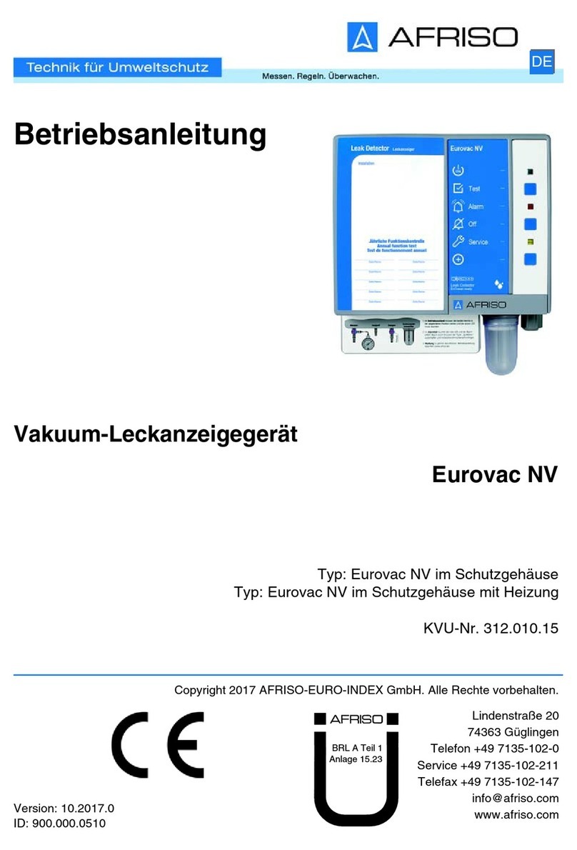 AFRISO Eurovac NV User manual