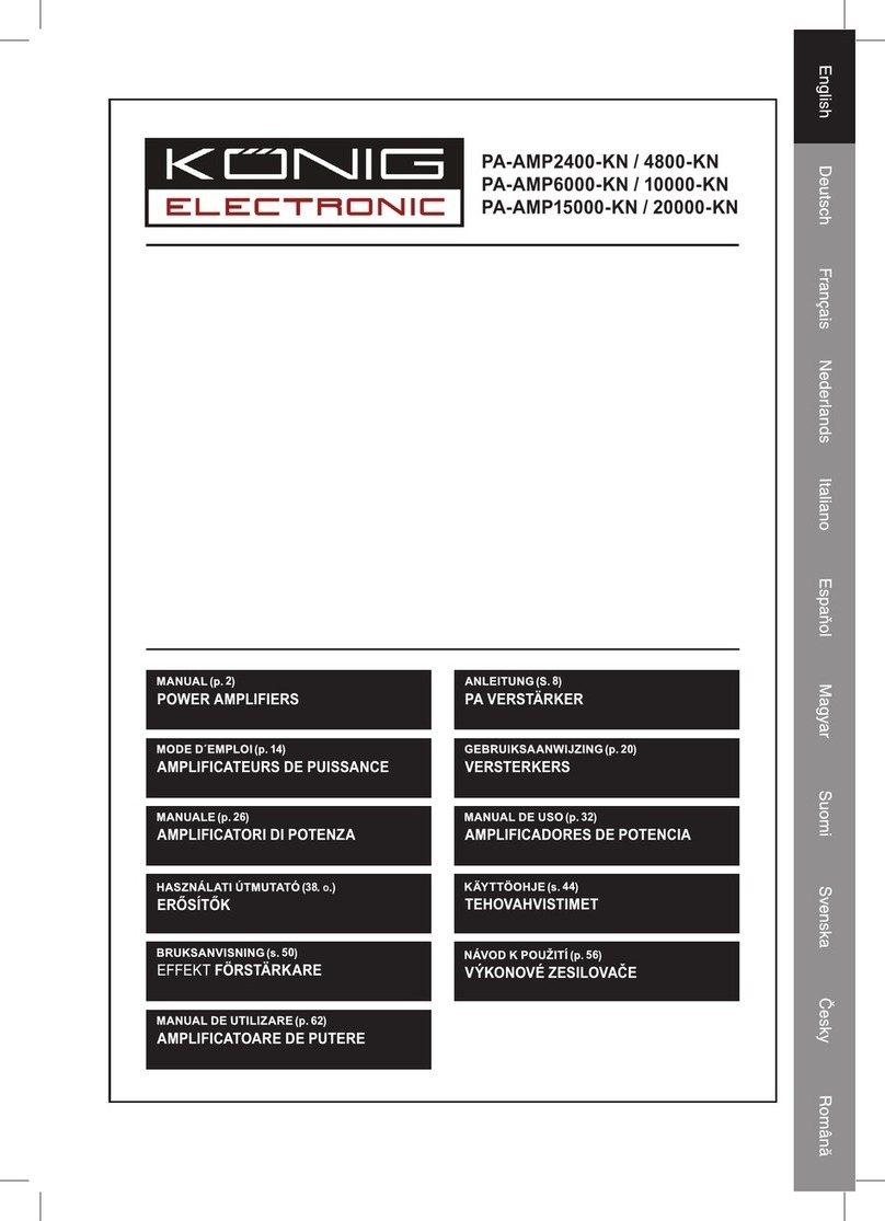 König Electronic PA-AMP2400-KN manual