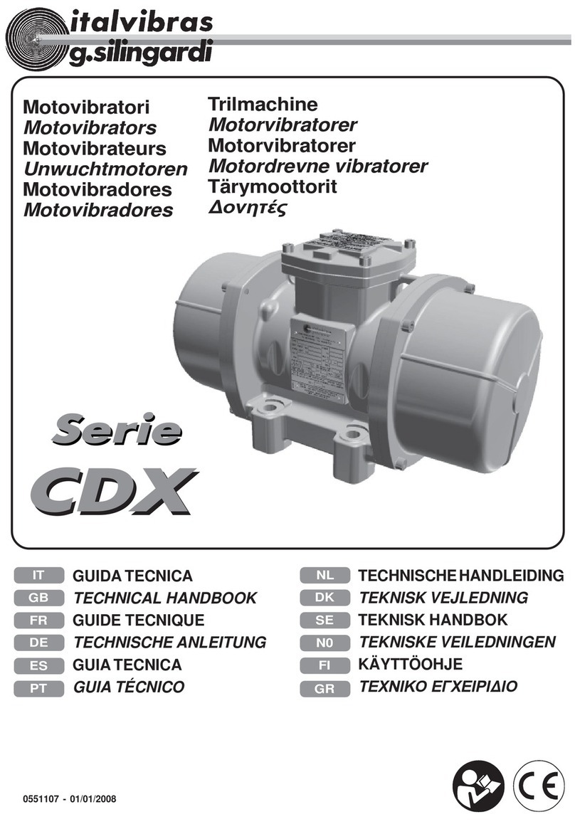 ITALVIBRAS GIORGIO SILINGARDI CDX Series Technical handbook