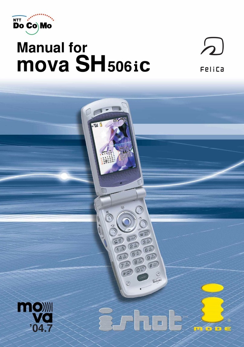 Docomo mova SH506iC User manual