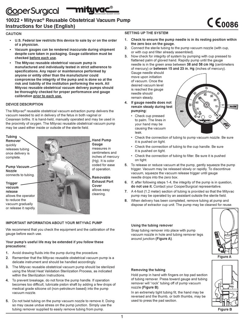 Cooper Surgical Mityvac 10022 User manual Cooper Surgical Mityvac 10022 User manual